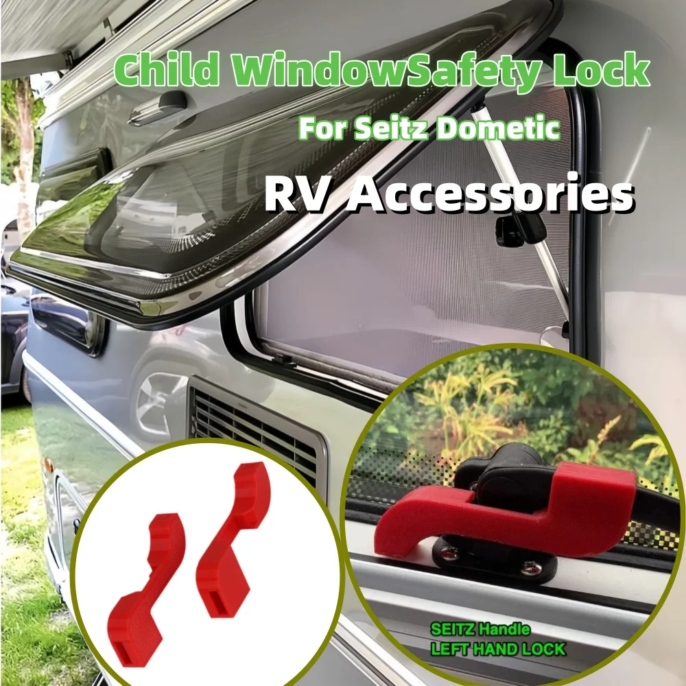 

2PCS RV Window Security Child Safety Lock Windbreak Caravan Mortorhome Window Protective Accessories For Seitz Dometic