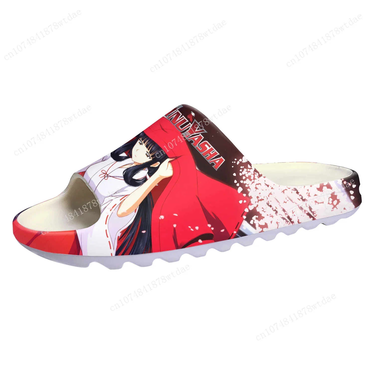 Kikyo Soft Sole Sllipers Inuyasha Mens Womens Teenager Home Clogs Anime Cartoon Step In Water Shoes On Shit Customize Sandals