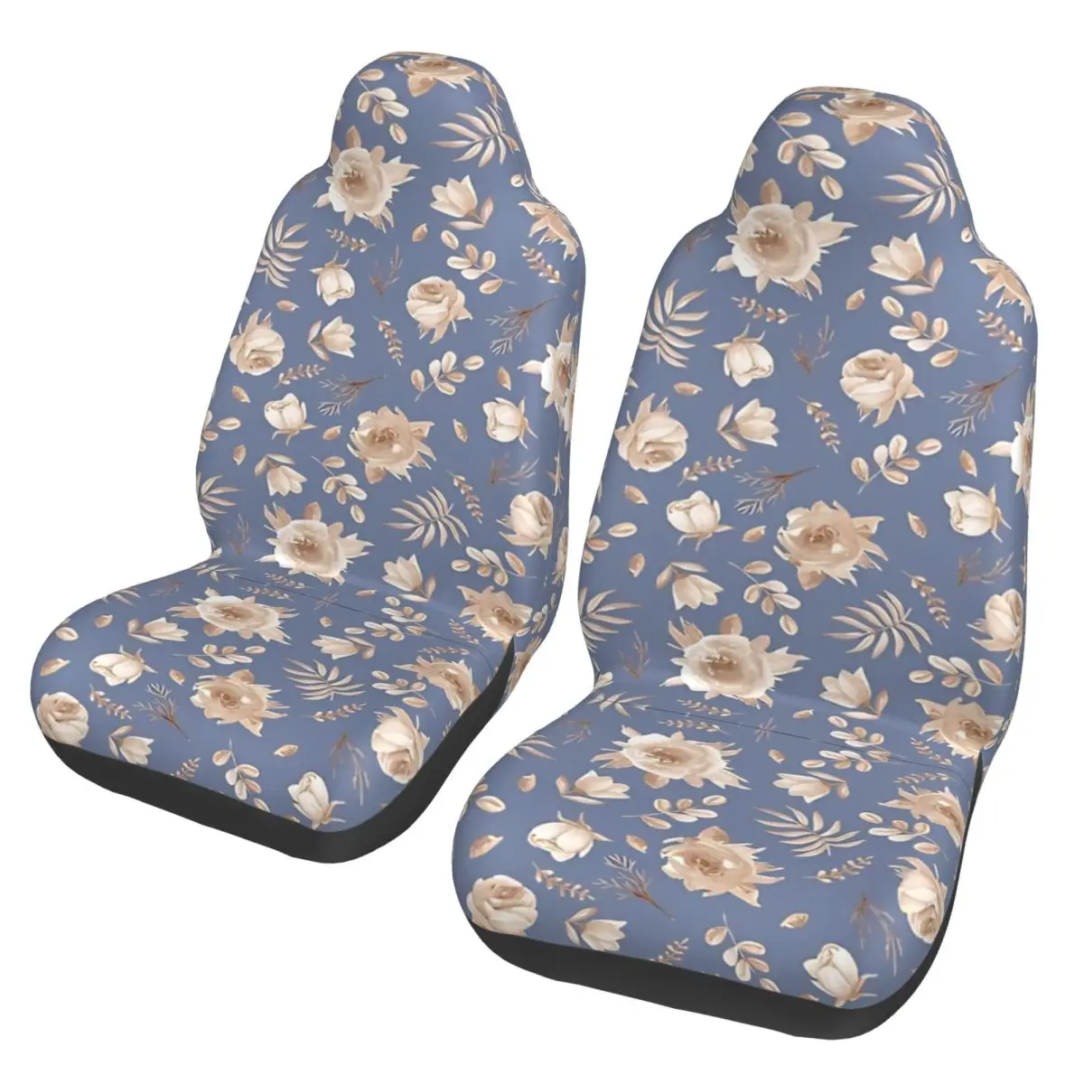 Vintage Roses Universal Car Seat Cover Protector Interior Accessories Travel Vintage Rose Flowers Seat Covers Fiber Hunting