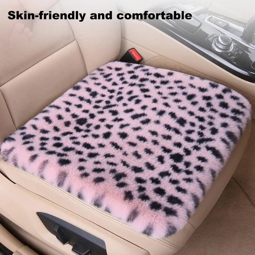 3pcs Front Rear Seat Cushion Set Thickened Plush Car Seat Cushion Non-Slip Soft Fluffy Seat Cushions Winter Warm Seats Cover Pad