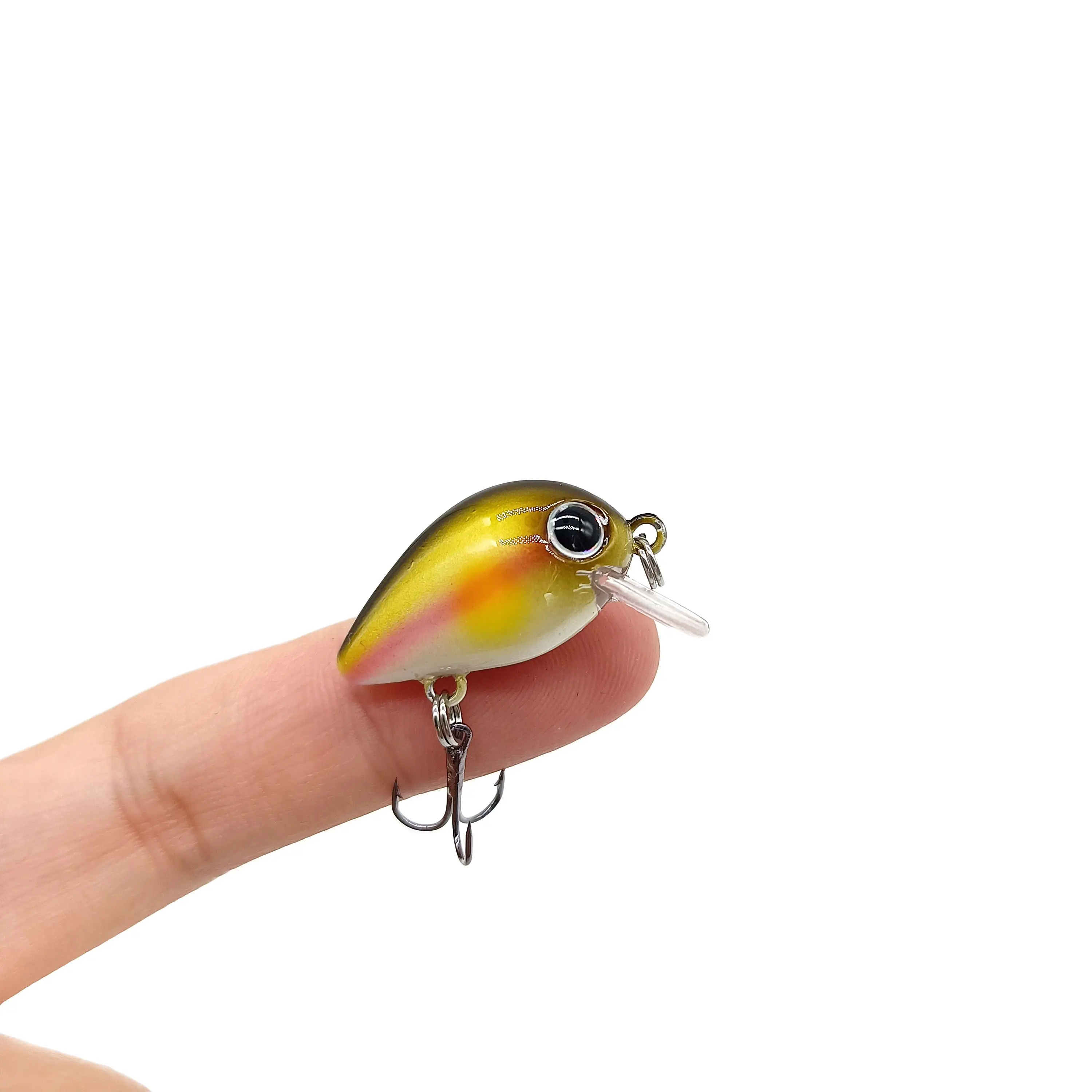 DUODUOYU 1PCS Mini Fish Fishing Lures 1.9g/25mm Sinking 0.2-1.5m Long Casting Crankbaits Minnow Artificial Bait Fishing Tackle