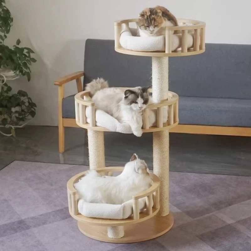 

Climbing Cat Tower Stairs Wooden Things Goods Climbing House Cat Tower Shelves Supplies Towers Rascador De Gatos Cat Furniture