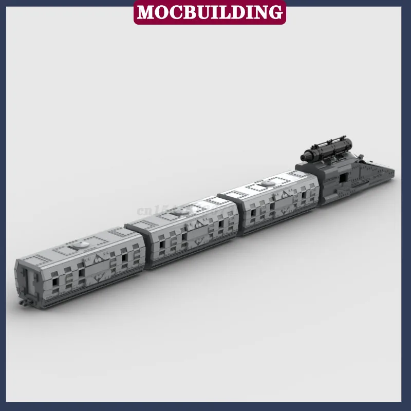 MOC Urban Transport Vehicle Spice Train Model Building Block Assembly Locomotive Train Collection Series Toy Gifts