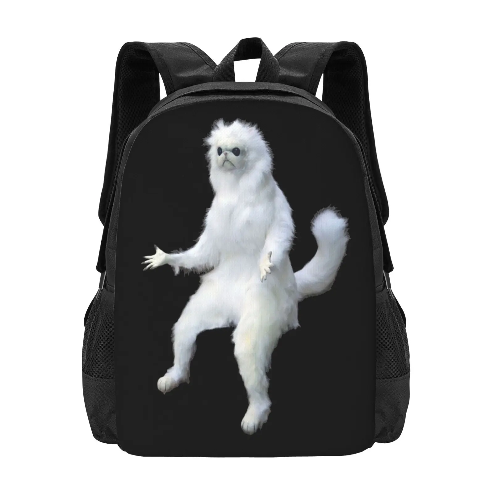 Persian Cat Room Guardian Meme Hot Sale Schoolbag Backpack Fashion Bags Persian Cat Room Guardian Cat Memes Room Guardian Meme