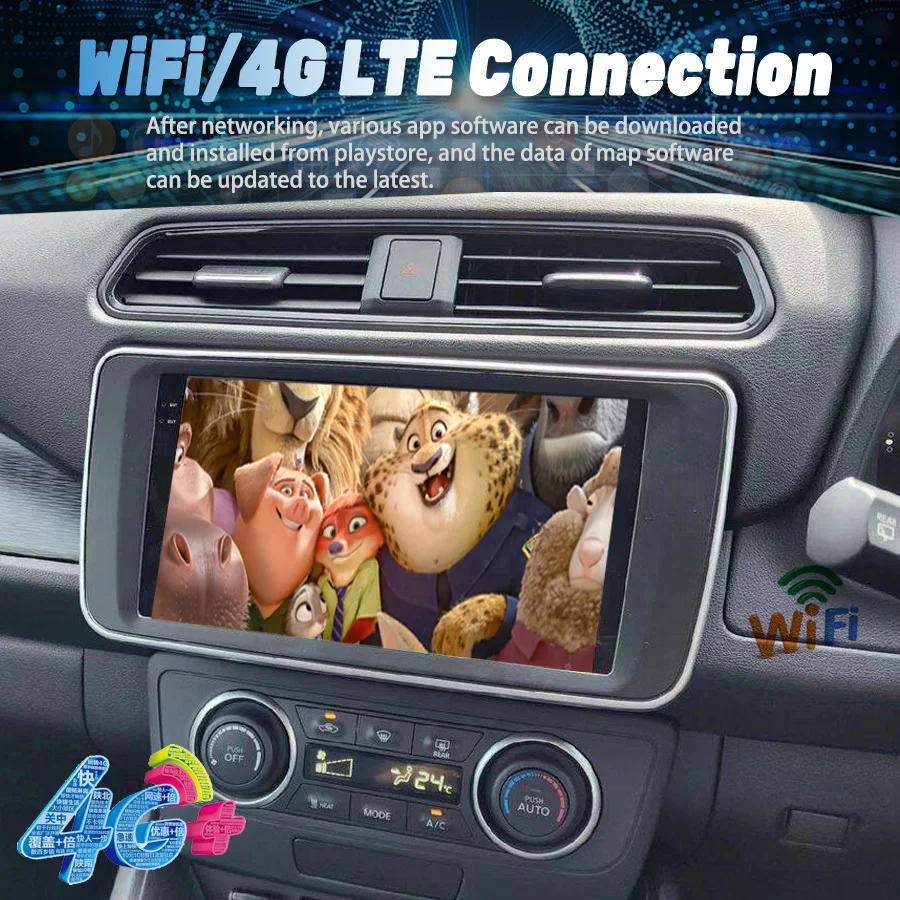 10 zoll Android Bildschirm Für Nissan Leaf 2018 + Stereo Auto Multimedia Video Player Carplay Autoradio Bluetooth Navigation DSP GPS