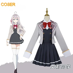Anime Alya Sometimes Hides Her Feelings in Russian Alisa Mikhailova Kujou Cosplay Costume Halloween Party Role Play Outfit Dress