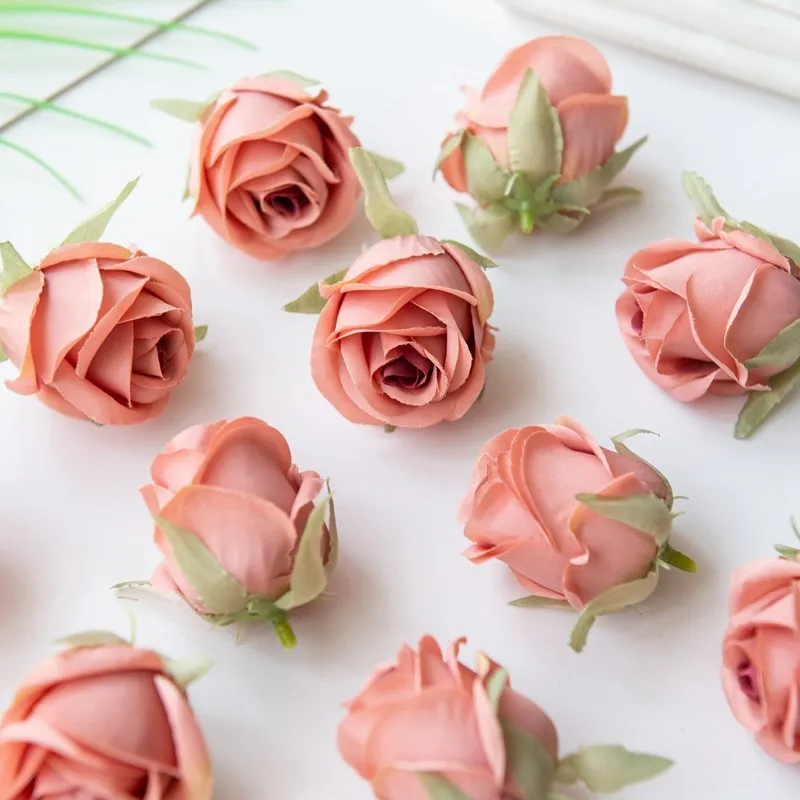 10/20 Stück Künstliche Blumen für Zuhause, Garten, Hochzeit, Wanddekoration, DIY-Festival-Kranz, Scrapbook-Zubehör, Seidenrosenkopf, Geschenk – Detail 14