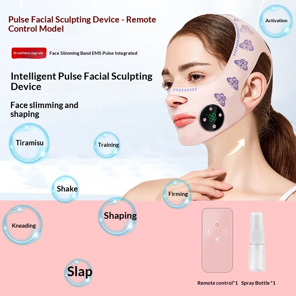 V-Face Lifting Device EMS Face Massager Facial Toning Machine for Face Contouring Home Use Wrinkle Reduction Nasolabial Folds