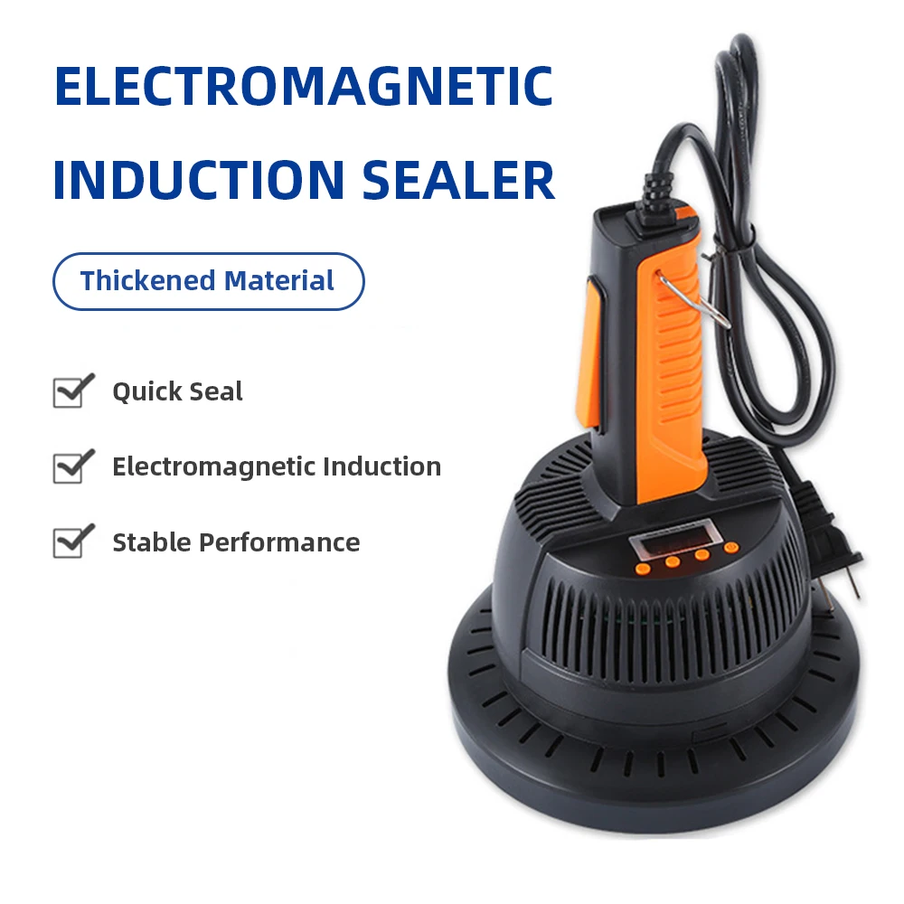 آلة الختم المحمولة الكهرومغناطيسية الحث الألومنيوم آلة ختم رقائق الألومنيوم لزجاجة العسل جرة الطب