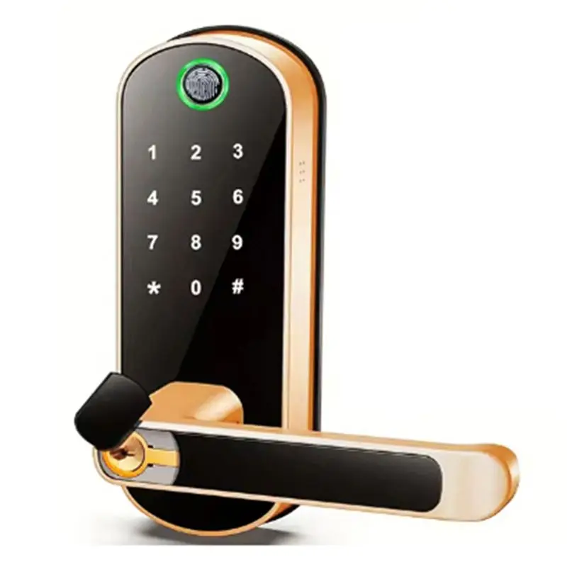 

[AAAE 2026] Tuya Wifi Smart Fingerprint Door Lock App Remote Control Keyless WIFI Digital Touchscreen Lock IP67