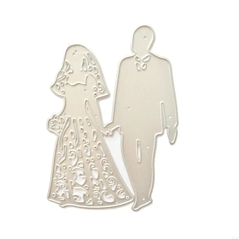 

918F Wedding Couple Cutting Dies Wedding Themed Die Cuts Scrapbooking Embossing Die Cuts for Invitation Making DIY Craft