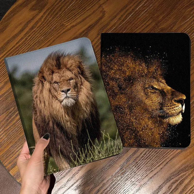 

Male Lion Portrait Gift Tablet Case For Apple iPad Air Pro mini 1 2 3 4 5 6 7 8 9 11 M2 M3 M5 M4 5th 6th 7th 10th 11th