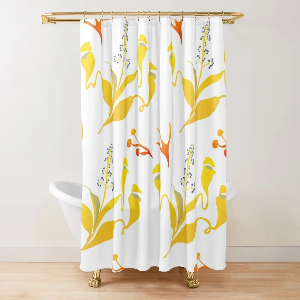 

Nepenthe Shower Curtain Shower Sets For Bathroom Washable Waterproof Fabric Shower Anti-Mold Waterproof Curtain