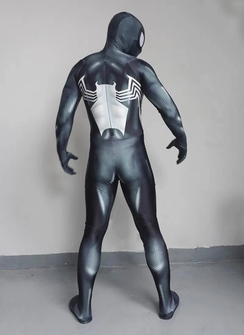 Halloween New Spiderman cosplay Venom Symbiote Suit Superhero Cosplay Costume Full Bodysuit Zentai Second Party Jumpsuit