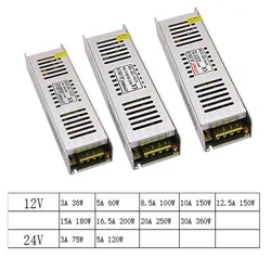 LED Power Supply 12 V 3 5  8.5 10 15 30 A DC 12V LED Driver Adapter Lighting Transformers 36W 60W 120W 150W 180W 200W 240W 360W