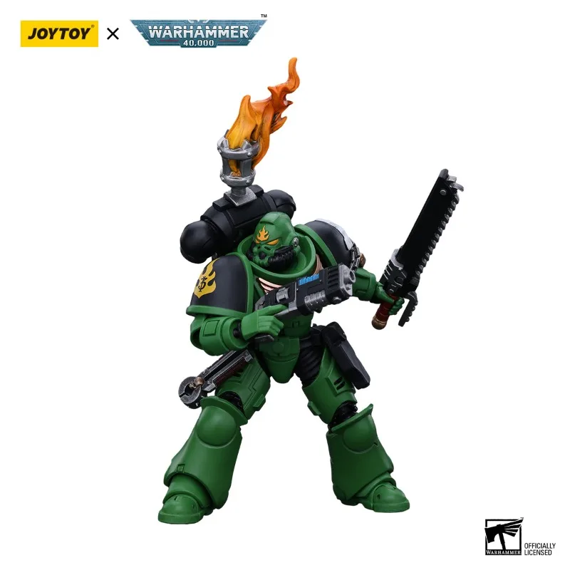 [Pre Order]JOYTOY Warhammer 40k 1/18 Action Figures Salamanders Intercessors Sergeant Tsek'gan Anime Military Model Toy Gift