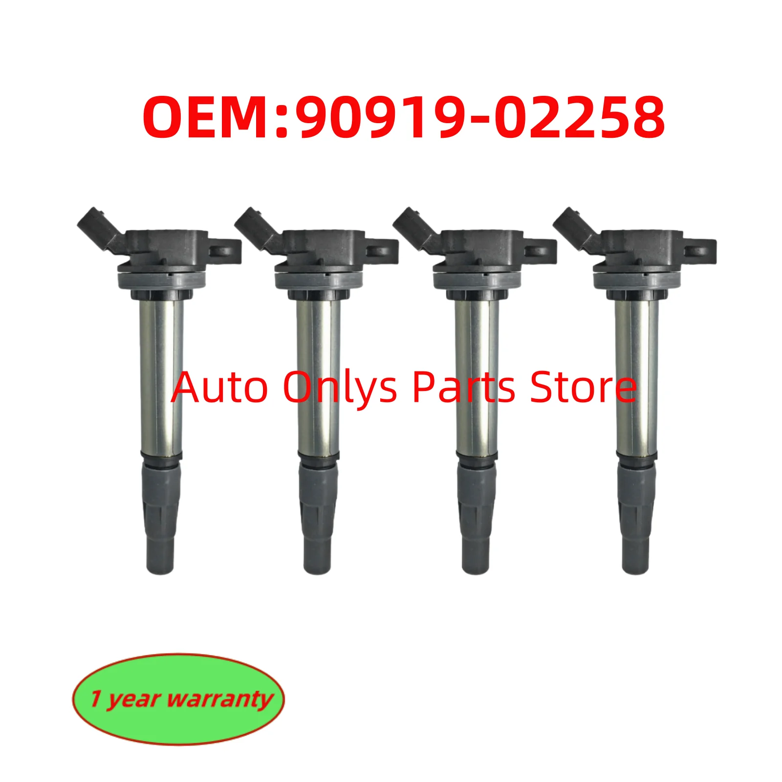 

4Pcs New 90919-02258 Ignition Coils Plug For Toyota Corolla Prius Lexus CT200h 2ZRFE 1.8L 9091902258 90919 02258 UF-596 UF-619
