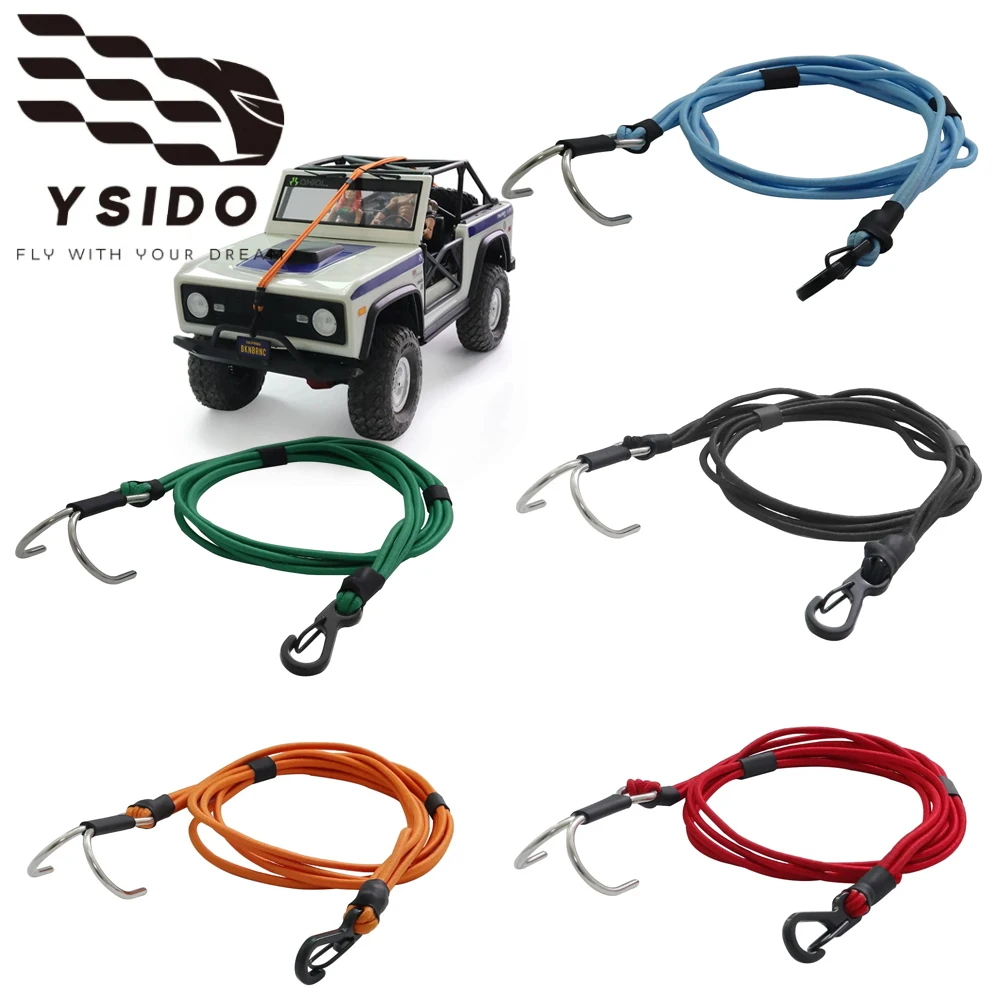 RC Auto Kinetische Winde Strap Escape Elastische Seil Rettungs Anhänger Haken Für 1/10 Axial SCX10 I II III TRX4 D90 Verlängerung RC Crawler