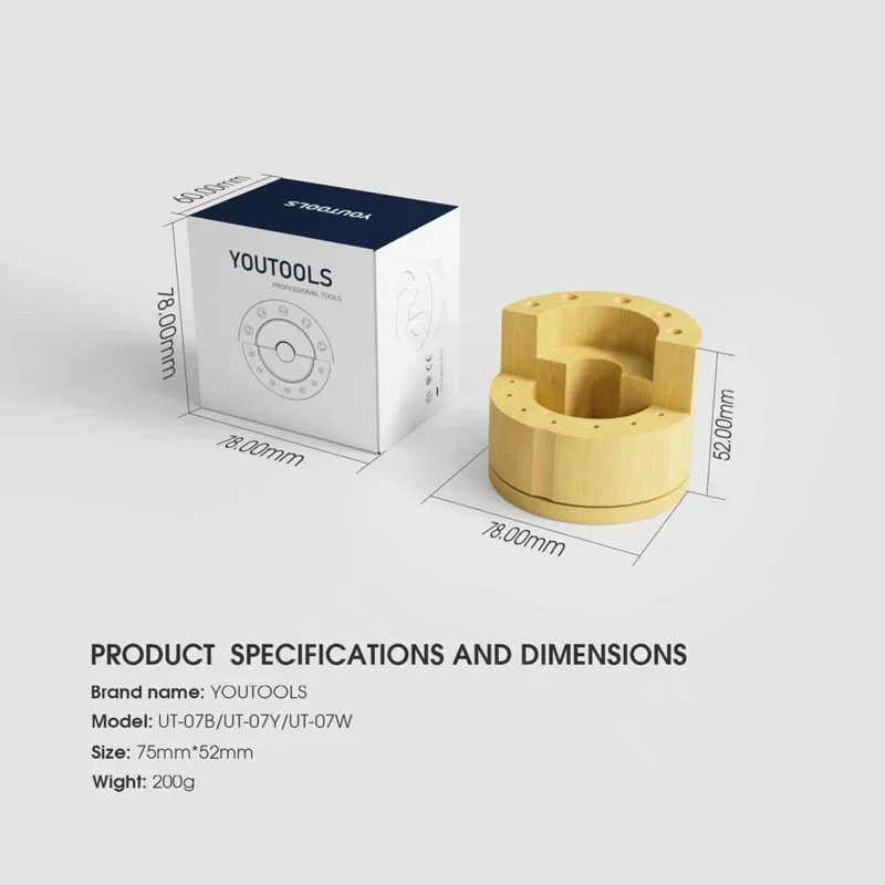 Kailiwei UT-07B UT-07Y UT-07W Rotatable Storage Rack For Tweezer Screwdriver Storage Box Mobile Phone Repair Tool