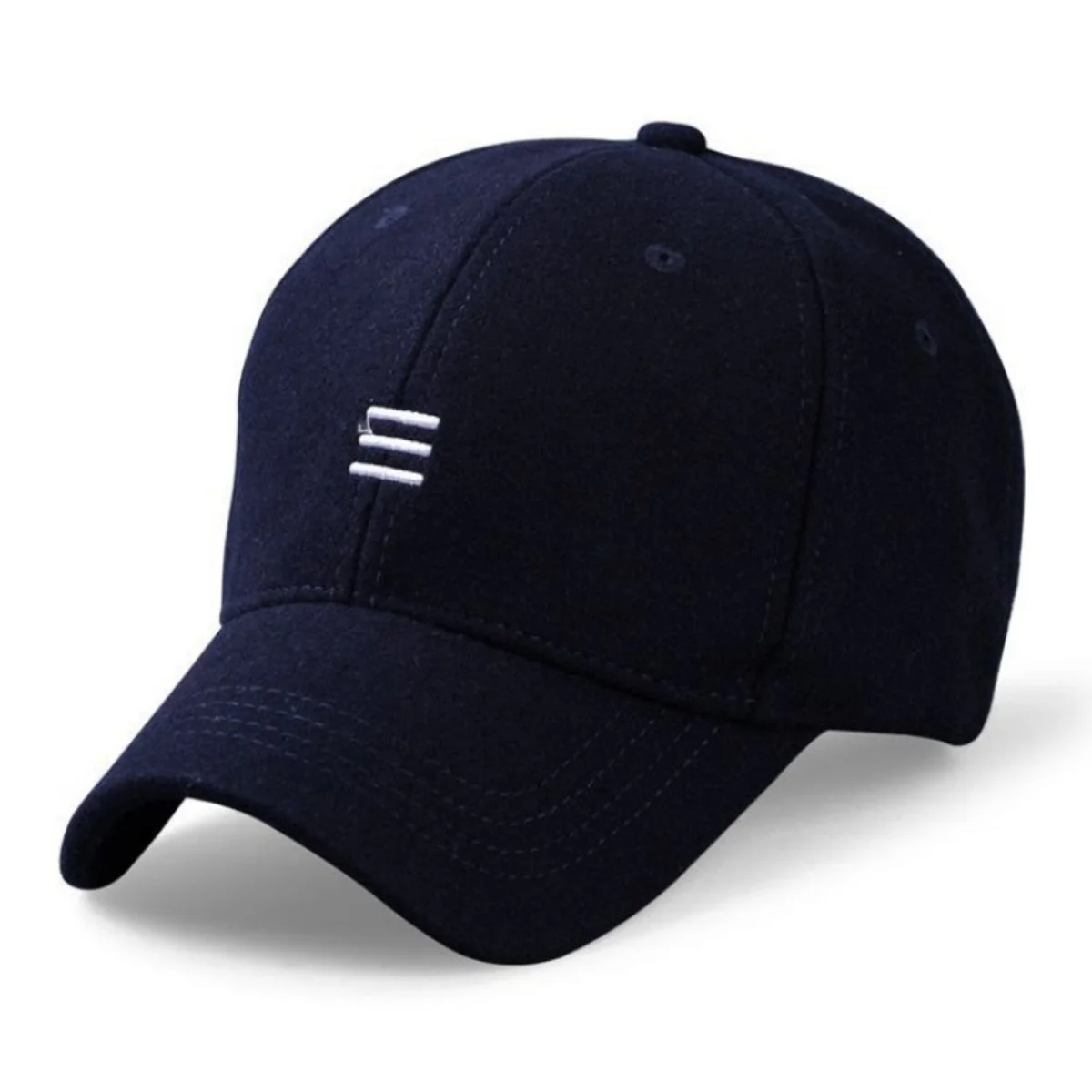 Winter Dad Warm Filz Hüte Großen Kopf Mann Frauen Jungen Mädchen Wolle Visier Männlich Plus Größe Baseball Caps 56-62 cm 62-68 cm – Detail 6