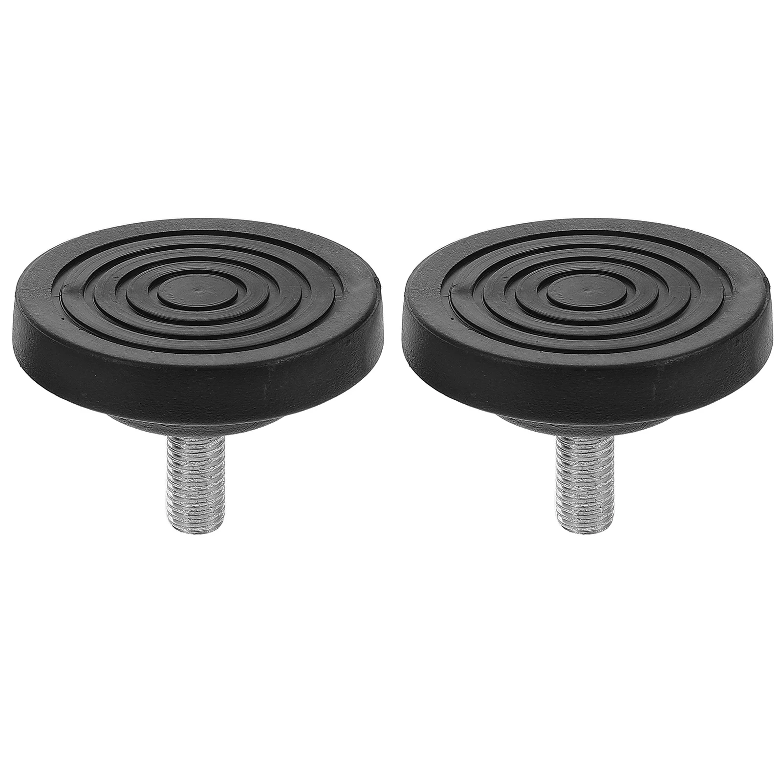 2 قطعة المضادة للانزلاق قابل للتعديل الأثاث المطاطي التسوية قدم دعم منصات ل مفرغة ممارسة الدراجة أريكة الجدول كرسي خزانة