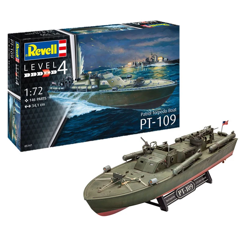 

1/72 Torpedo Patrol Boat Model PT-109 Assembled Ship Model Kit 05147 Model