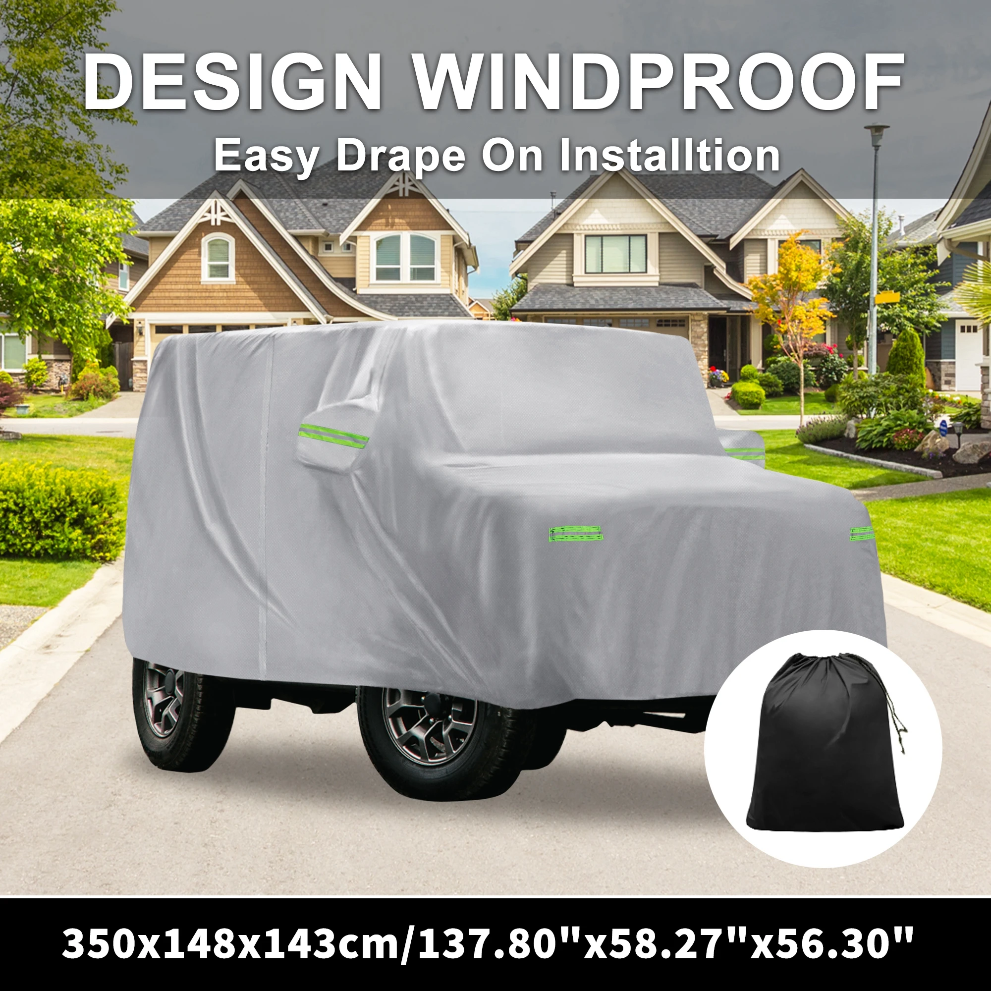 

Водонепроницаемый автомобильный чехол Oxford Motoforti 210D-PU для Tesla Model 3 2017-2023 с застежкой-молнией