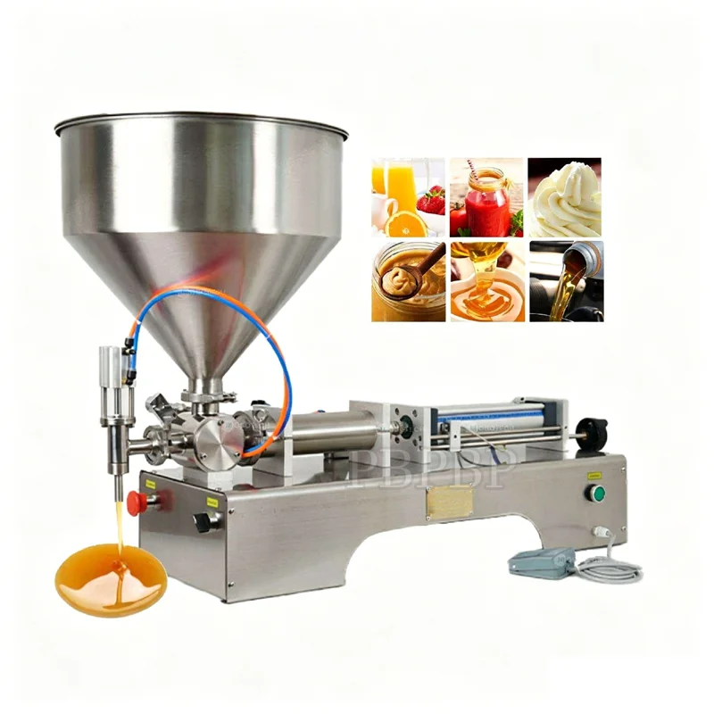 PBOBP Commercial Precision Paste Liquid Filling Machine For Honey Shampoo Cosmetics Quantitative Filling Machine
