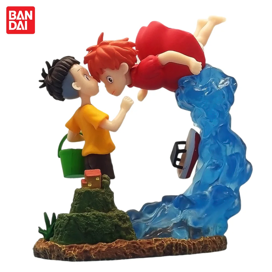 15cm anime ponyo no penhasco sereia princesa ponyo acende muneshige em uma cena estática figura ação pvcmodei brinquedo presentes em estoque