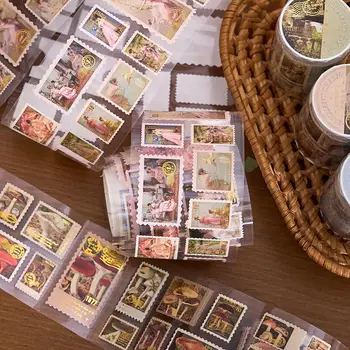 الرجعية Ins ختم البرنز الشريط الرائعة نمط سلسلة كتيب DIY ملص...