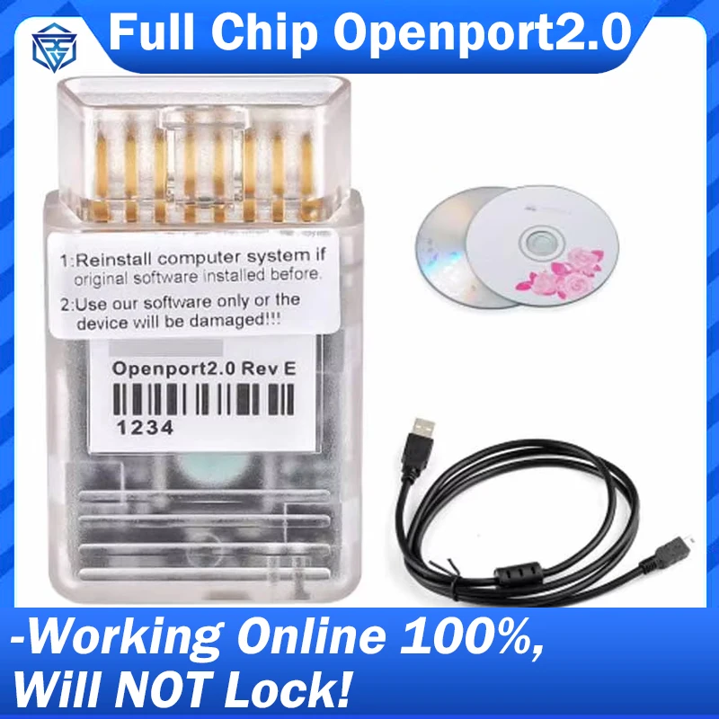Online 100% Tactrix Openport 2.0 Gold Full Chip J2534 ECU FLASH Will Not Lock Device Support WIN10 ECU Program Chip Tuning Tool