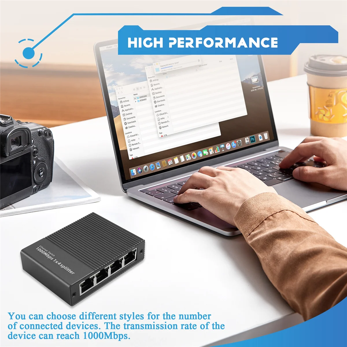 2025 + 1000Mbps إيثرنت الفاصل 1 إلى 4 جيجابت RJ45 LAN الإنترنت الفاصل للتلفزيون الكمبيوتر راوتر التبديل التلفزيون الرقمي #6