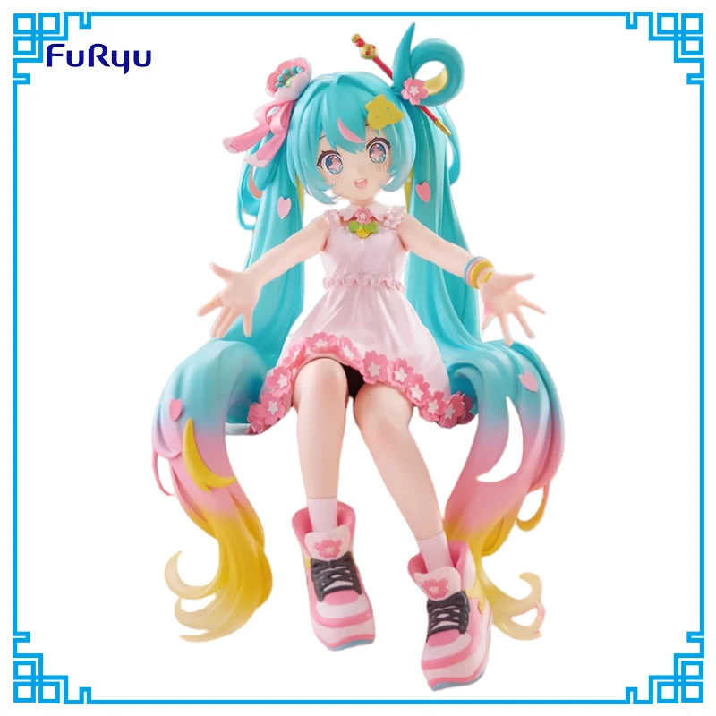 furyu-hatsune-miku-10th-anniversary-noodle-stopper-anime-figure-collectible-toys-desktop-decor-ornaments-festival-gifts