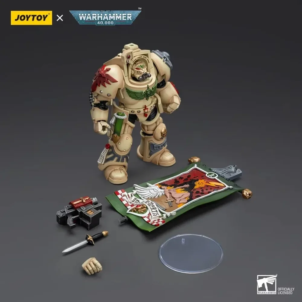 YTOY-Figurines d'action Warhammer 40k, Dark Angels, DeathOOPrairie avec bannière de société, Collection Anime, Modèle de jouet, En stock, 1/18