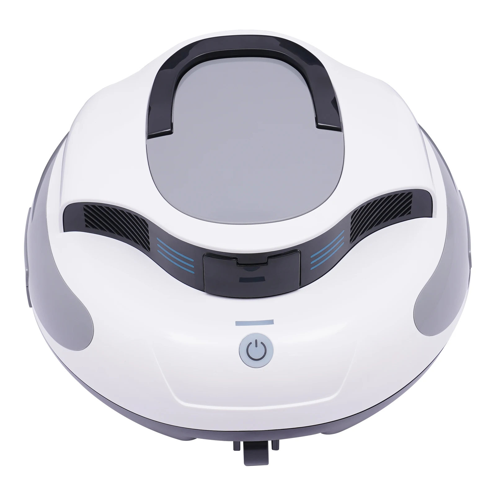 Automatic Pool Cleaner, Cordless Robotic Pool Vacuum, 75 Mins Long Runtime - 5000mAh Rechargeable Battery, Dual Motor Strong Suction, 180 Micron Fine Filter, 2 Scrub Brushes, Wireless Self Driving for Above Ground Pool Clean