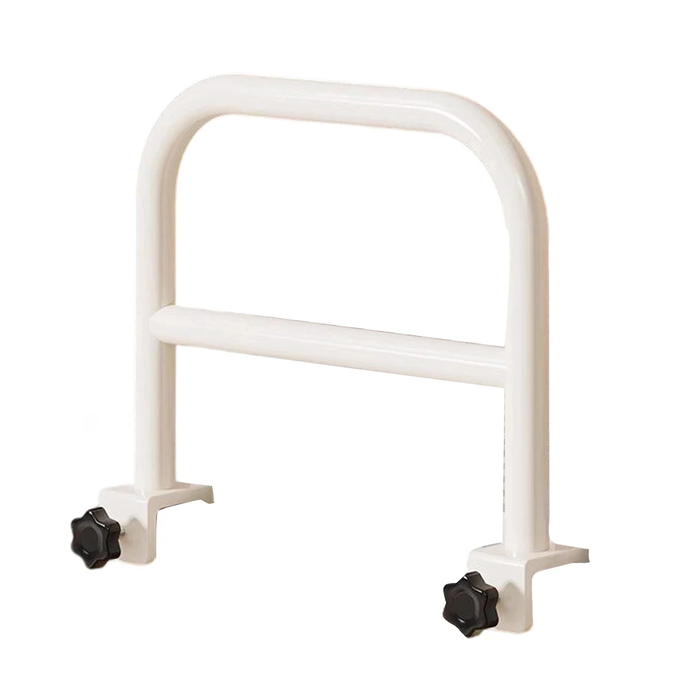 Drop Resistant Bed Rail Guard for Home Use Sturdy Metal Frame with Reliable Bed Attachment 46x30cm 30x30cm White Color