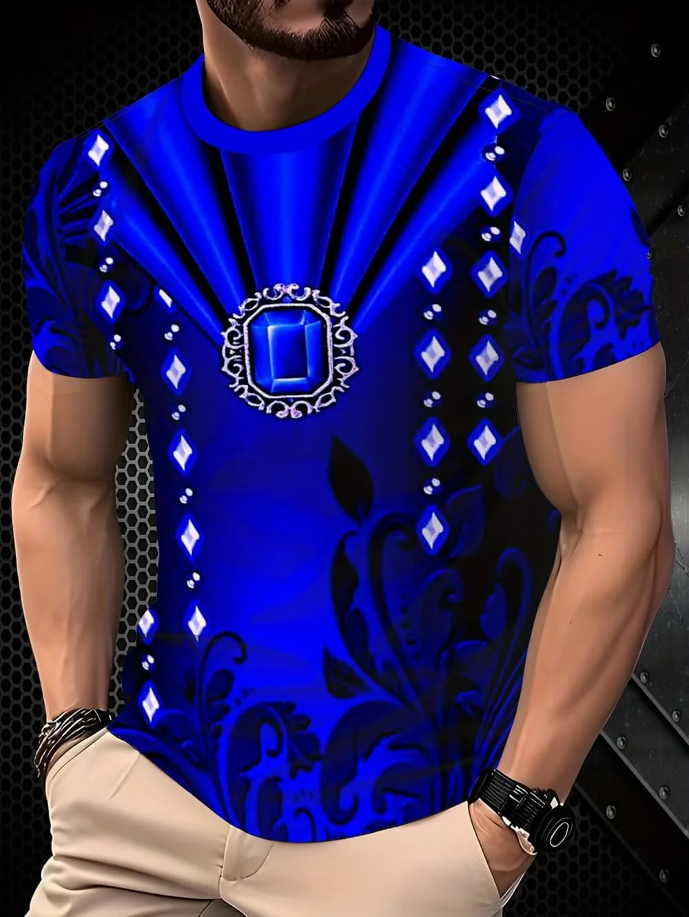 

Fashion T-Shirts for Men 3D Print Men's T-Shirts Street Designer Short Sleeved Loose Oversized Tops Tees Daily Casual Sportswear