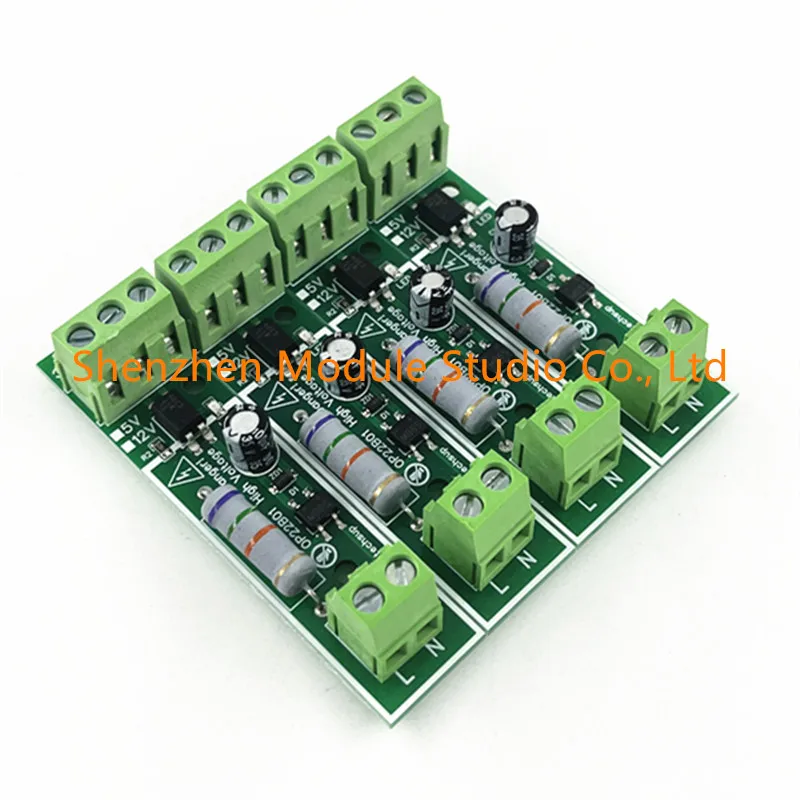 4PCS 110V/220V AC Voltage Detection Household Grid Power-on/Power-off Reminder Module for Arduino pi PLC STM32 ESP8266