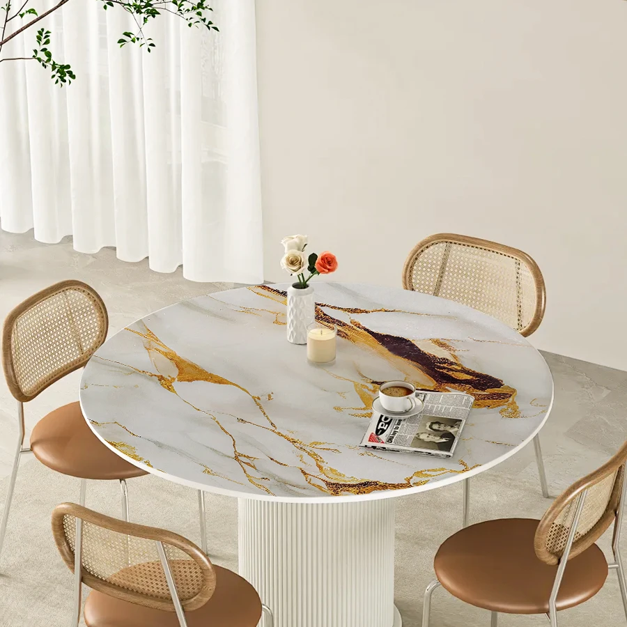 ورق جدران رخامي ذاتي اللصق لموقد المطبخ مقاوم للماء والزيت وملصقات الأثاث وخلفية المطاعم