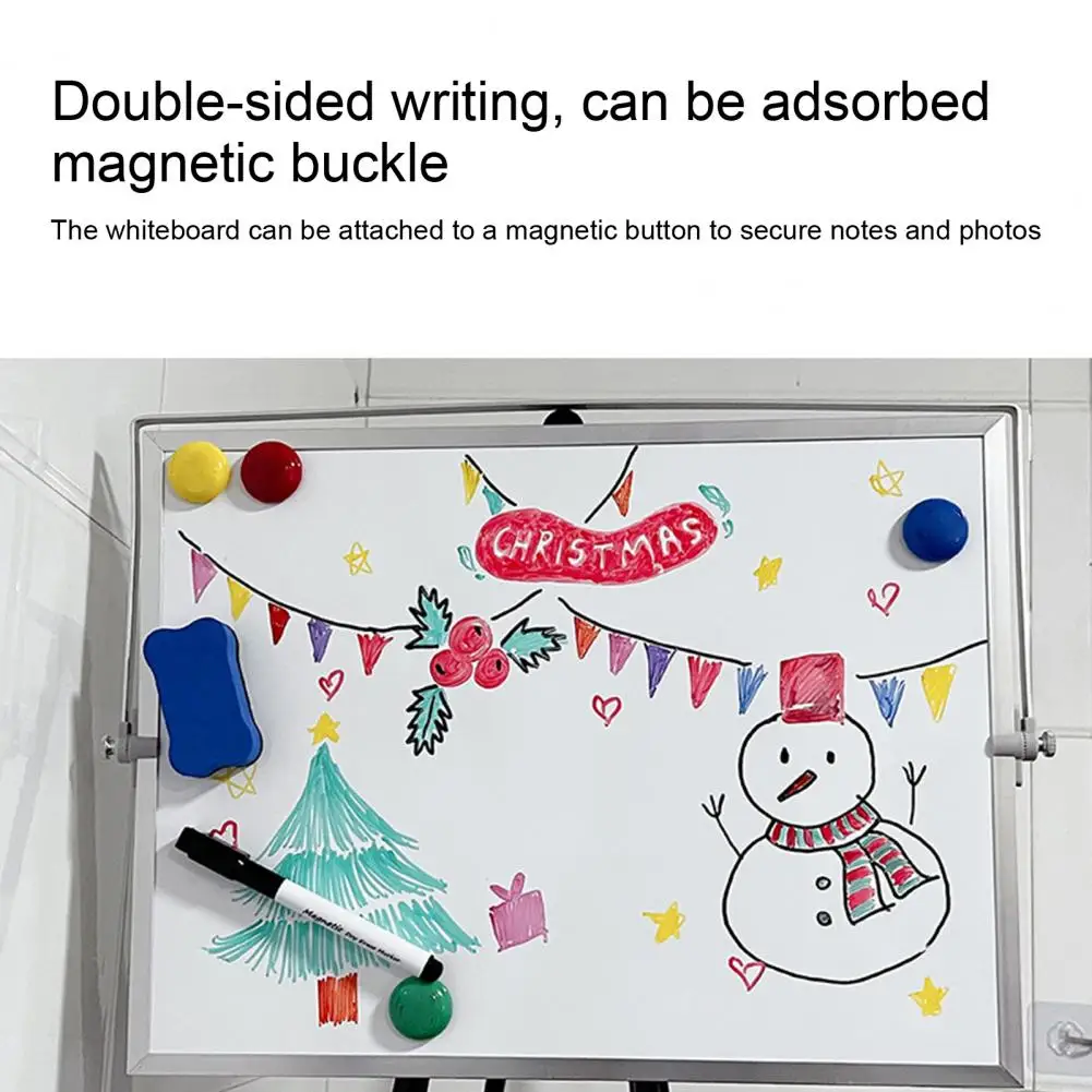 Kitchen Counter Whiteboard Portable Double-sided Magnetic Desktop Whiteboard Ideal for Home Office Teaching with 360 Degree