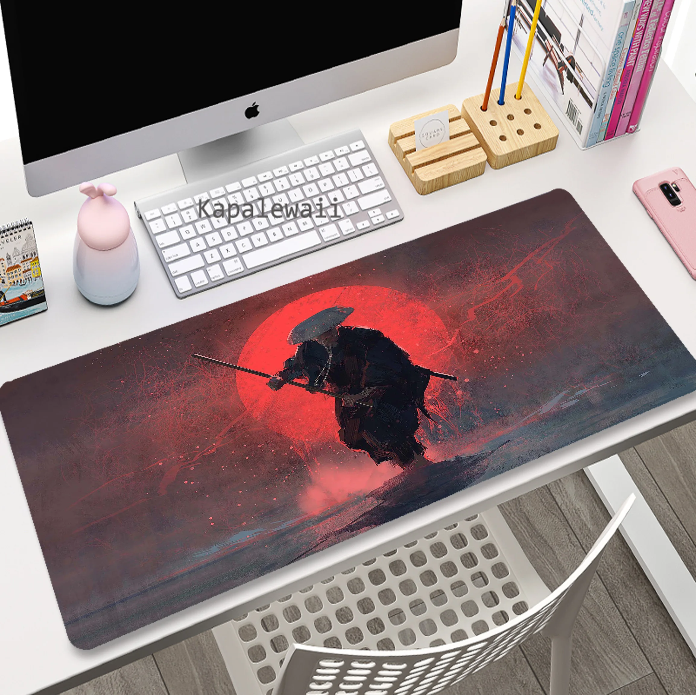 Japanese Style Maid Warrior Anime Large Mouse Pad Gamer Mousepad Office Accessories for Desk Mat Game Keyboard Pads 900x400mm