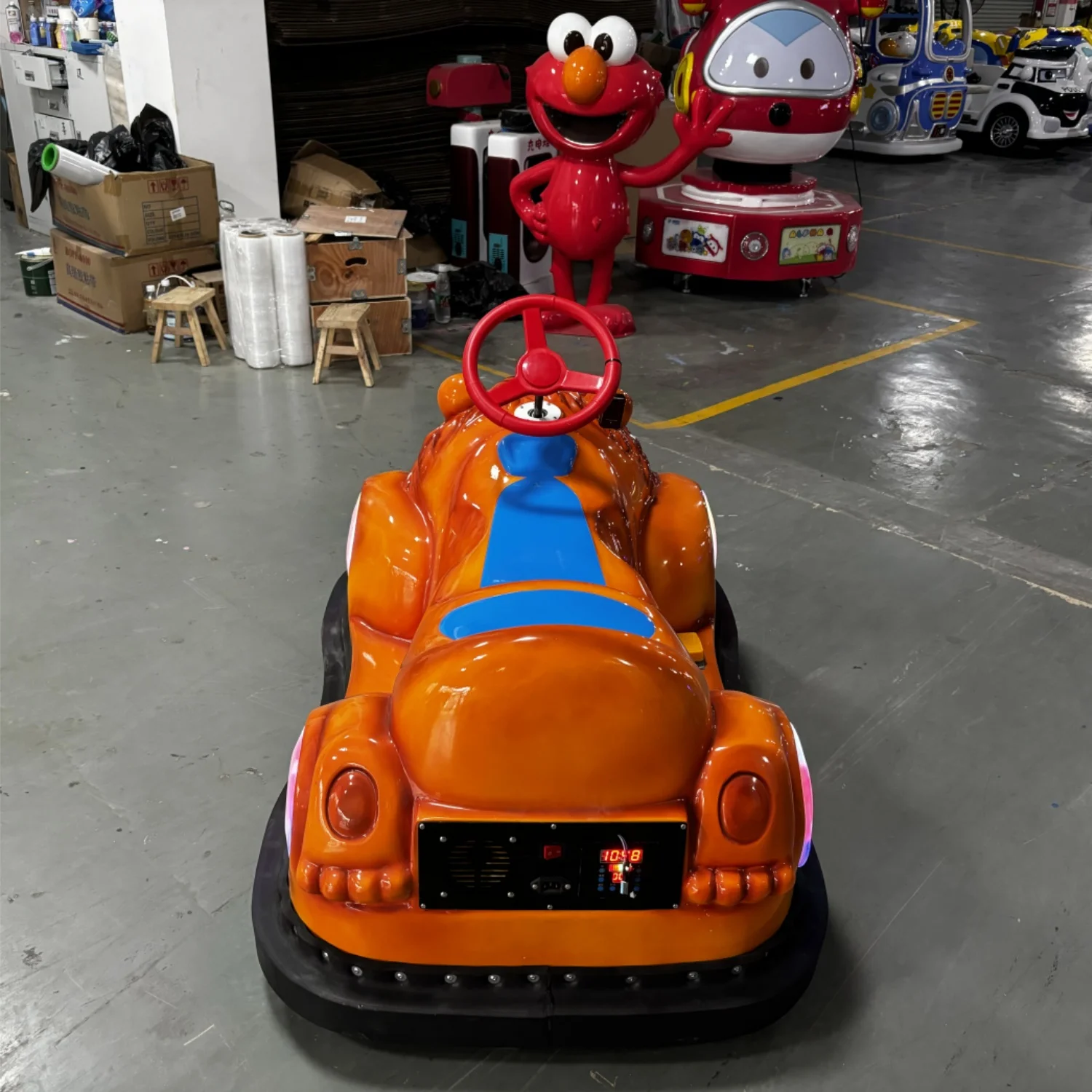 رخيصة داخلي في الهواء الطلق الألياف الزجاجية الحيوان الوفير سيارة أطفال ركوب على سيارة ركوب الحيوان الكهربائية لمركز التسوق #5