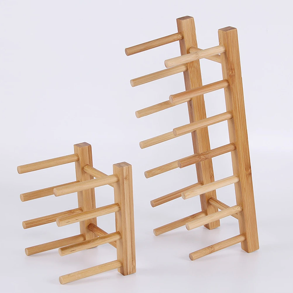 

Wooden Dishes Drainboard Dish Rack Shelf Kitchen Water Cup Drying Drainer Wood Material Health Protection ganizing Plates