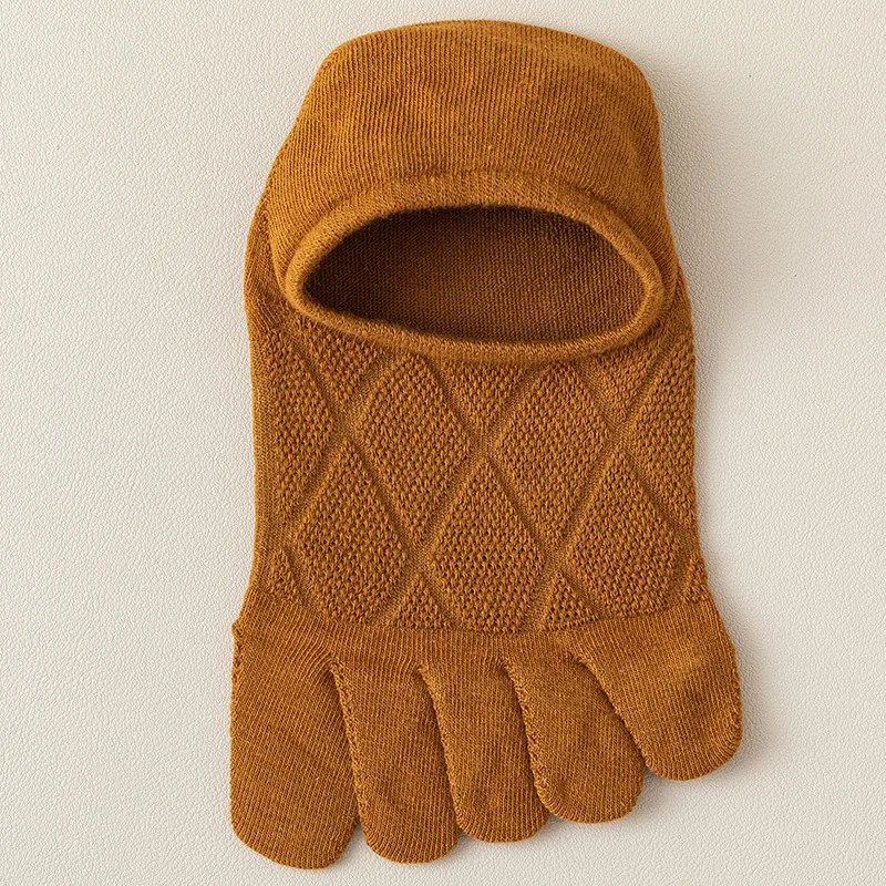 5 пар летних носков с пятью пальцами, мужские носки с раздельным носком и низким вырезом, сетчатые нескользящие шлепанцы большого размера, хлопковые носки