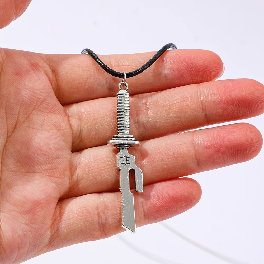 Toji Fushiguro Inverted Spear of Heaven Cosplay Necklace Vintage Pendant Choker Jewelry Gift for Fans