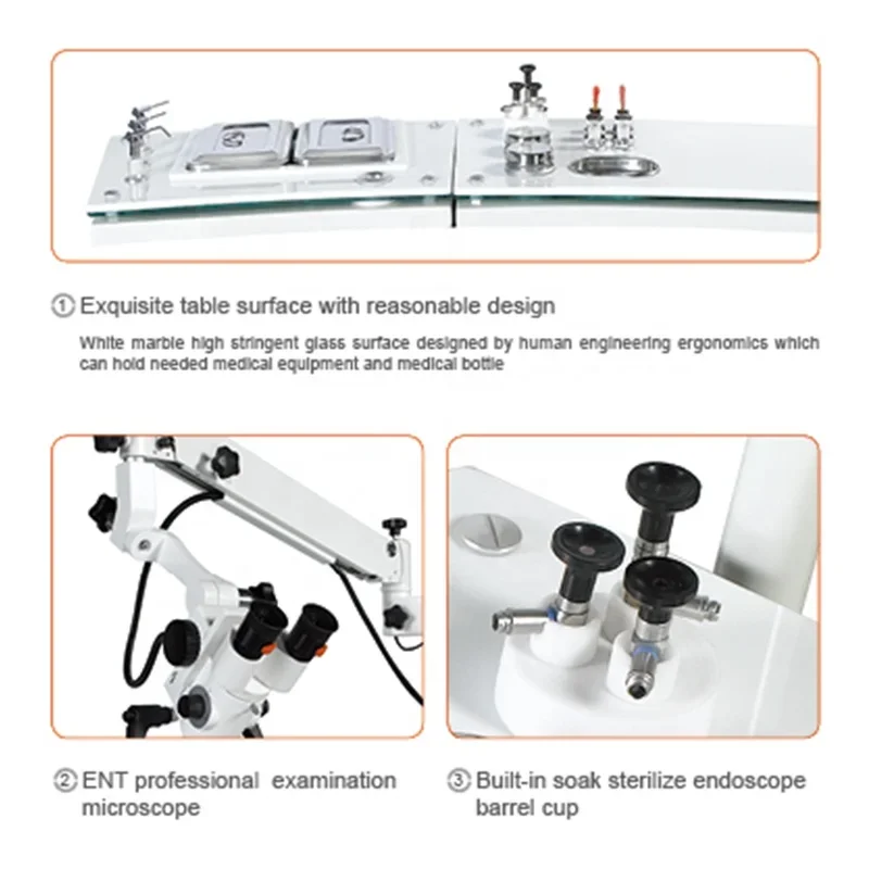 ENT Comprehensive Diagnosis And Treatment Table Workstation Medical Equipment ENT Treatment Unit