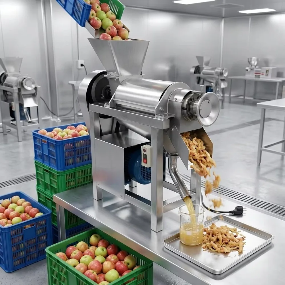 Commercial Orange Ginger for Apple Juicer Machine Automatic Cold Press Juice Extractor for Production Line