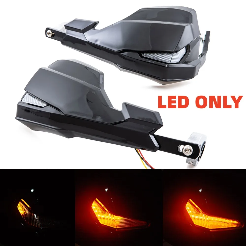

LED Only Universal Motorcycle Handlebar Hand Guards Motocross E-bike Handguards Led Turn Signals For Honda CRF1000L 2016-2018