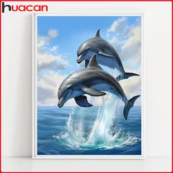 Diamond Painting Animal Dolphin 5D Diamond Mosaic Art Kits Home Decor Suitable For Beginners 30x40cm