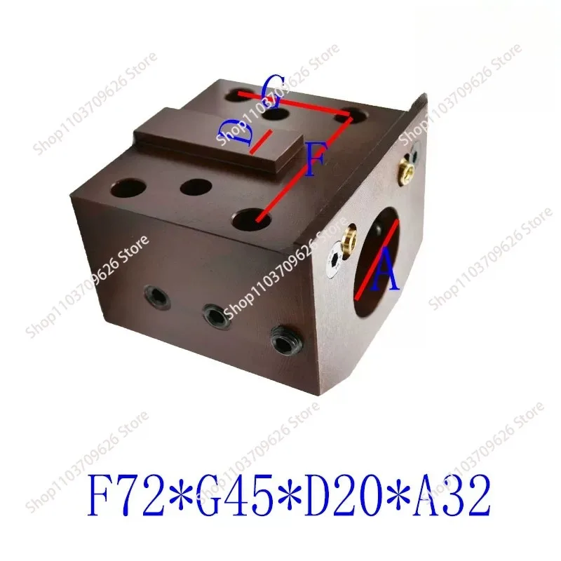 Numerical control lathe turret tool holder U drilling tool holder  Boring tool holder ObliqueF80*G54*D20*A40 F80*G55*D20*A50